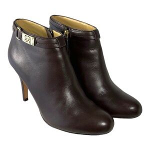Vintage Coach Bianca bootie size 9- Brown/Gold